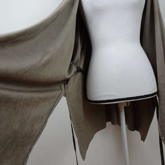 Bryn Walker Open Front Cardigan Women's Plus Size 1X Gray Open Front Made in USA - Picture 8 of 12